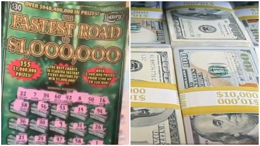 Mujer de Miami se gana un raspadito de la lotería de 1 millón que compró en una gasolinera
