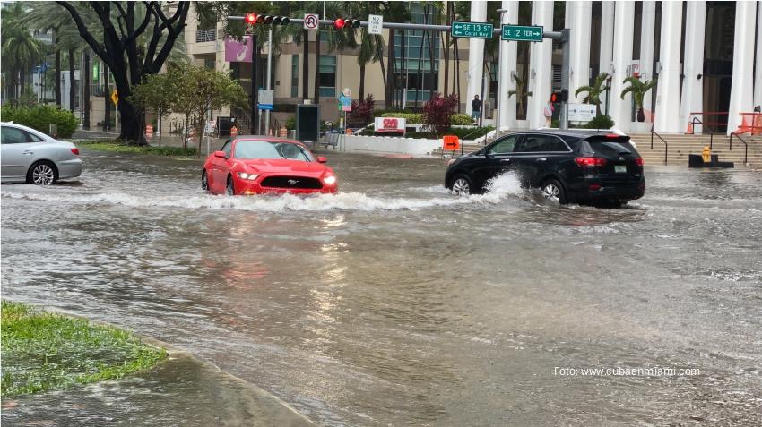 Emiten alerta de inundación en Miami-Dade