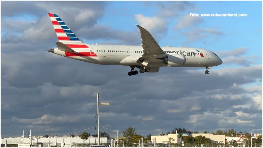 American Airlines mantendrá un vuelo semanal  desde Miami a Cuba durante el mes de mayo