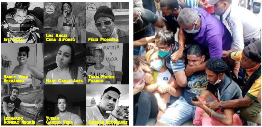 Continúan detenidos los activistas cubanos que protestaron pacíficamente el pasado viernes en la calle Obispo