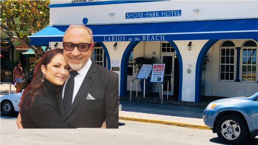 Multimillonarios cubanos Gloria y Emilio Estefan ponen a la venta por 45 millones de dólares su propiedad en Miami Beach donde está el restaurante Larios