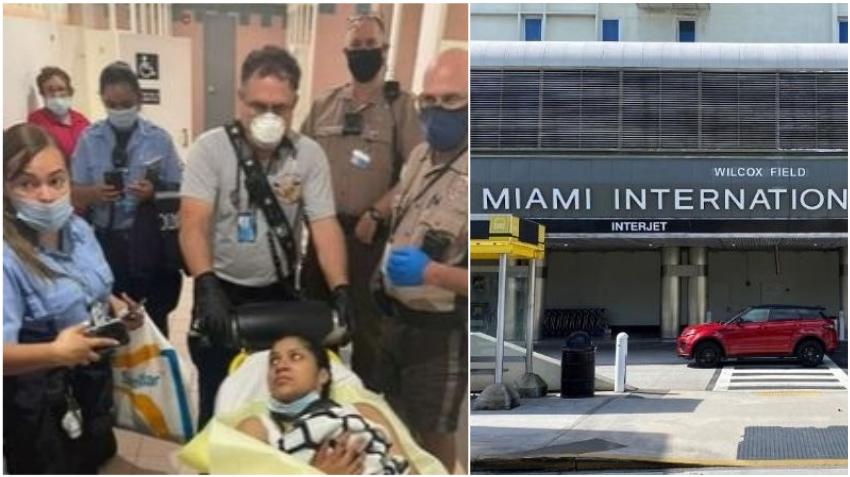 Una mujer da a luz en el Aeropuerto Internacional de Miami