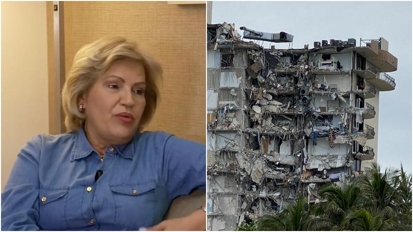 Cubana cuenta cómo sobrevivió al colapso del edificio en Surfside al norte de Miami Beach