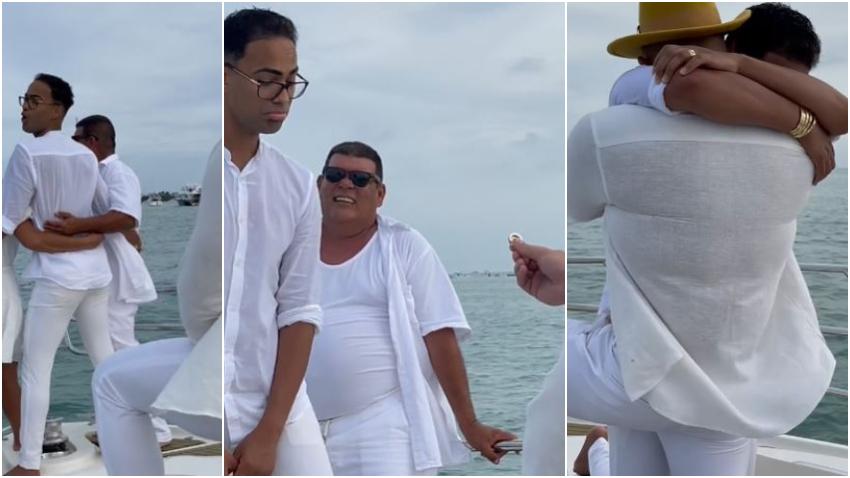 Influencer cubano Pollito Tropical se casa después de la pedida de matrimonio de su novio