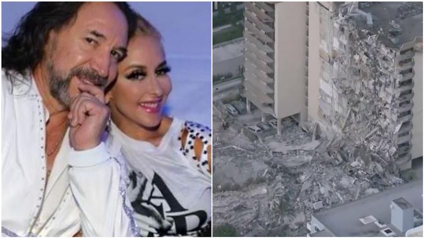 Marco Antonio Solís y la cubana Cristian Solís son propietarios de un apartamento en el edificio colapsado