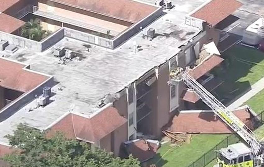 Colapso parcial del techo de un edificio en Miami-Dade provoca evacuación de 36 apartamentos