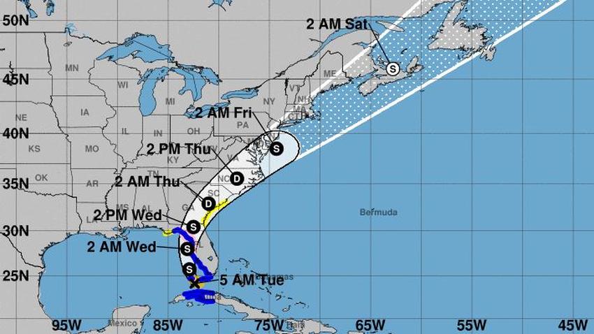 Tormenta Elsa se aproxima a la Florida, emiten alerta de huracán para la costa oeste