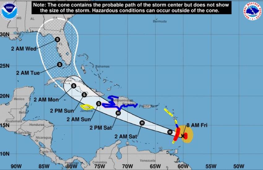 Elsa se convierte en huracán y continúa su peligroso avance hacia Cuba y el sur de Florida