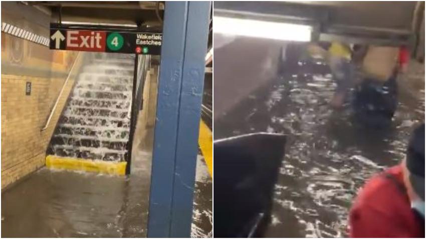 Tormenta Elsa provoca fuertes inundaciones en Nueva York