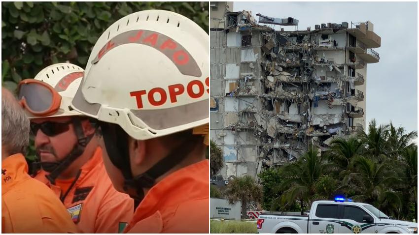 Autoridades en Miami-Dade no han permitido que los Topos de México trabajen en la zona del desastre en Surfside