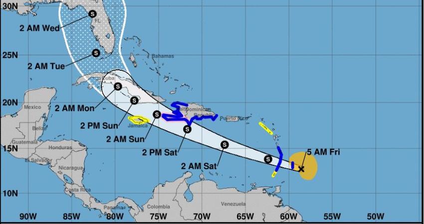 Tormenta Tropical Elsa se fortalece, podría llegar como huracán al sur de la Florida