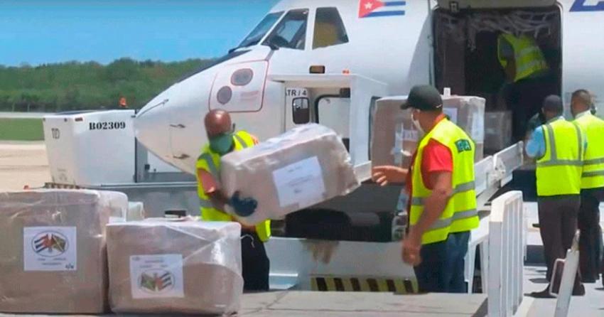 Llega a Cuba avión con ayuda humanitaria desde Estados Unidos