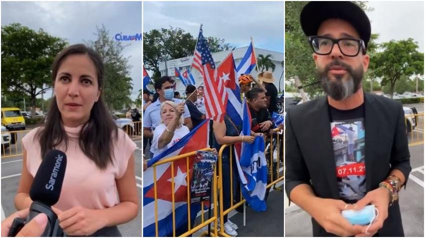 Influencers cubanos se reúnen con líderes políticos del partido republicano en el Versailles en Miami