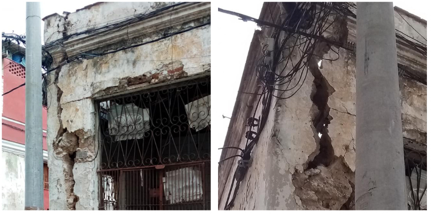 Advierten inminente derrumbe de un viejo edificio en La Habana Vieja "puede cobrar vidas en cualquier momento"