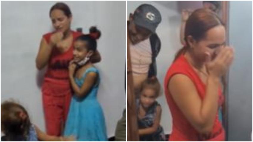 Humorista cubano Limay Blanco entrega una casa a familia cubana con tres hijos gracias a donaciones
