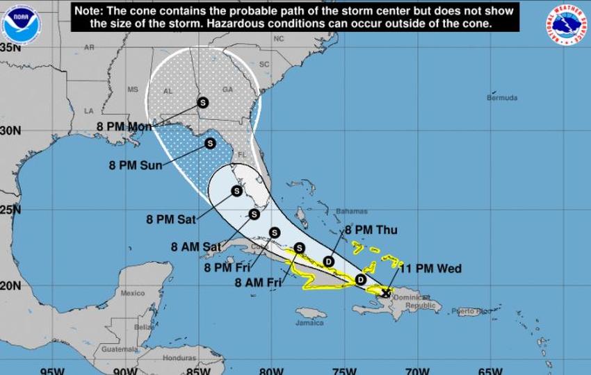 Tormenta Tropical Fred se debilita mientras avanza rumbo a Florida