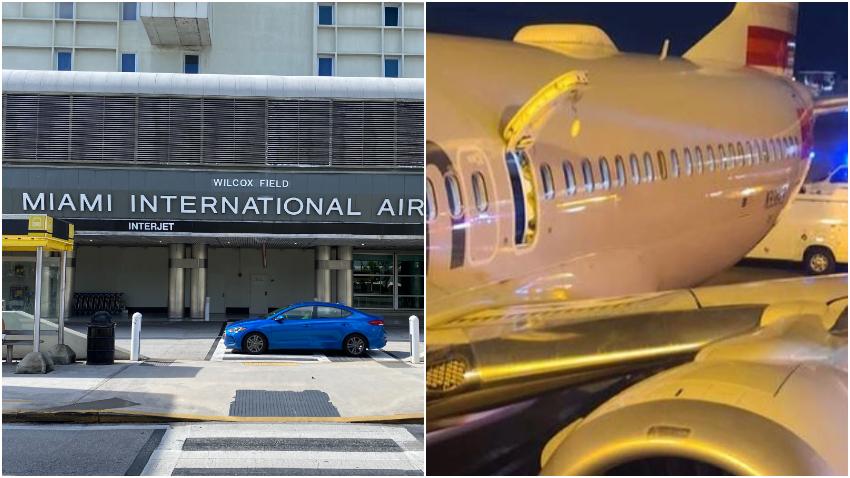 Hombre procedente de Colombia salta al ala de un avión tras aterrizar en el Aeropuerto de Miami