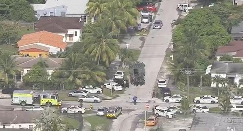 Fuerte presencia policial en barrio de Miami-Dade