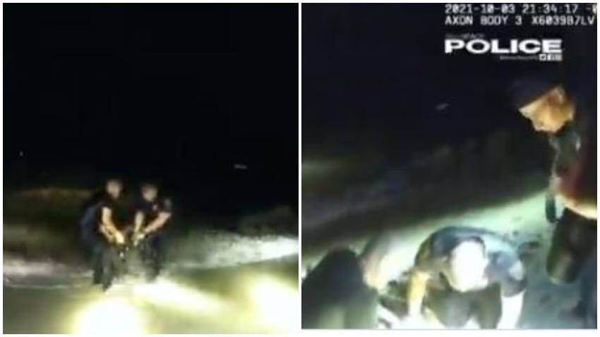 Tres agentes de la policía de Miami Beach impiden que hombre se quite la vida en el mar