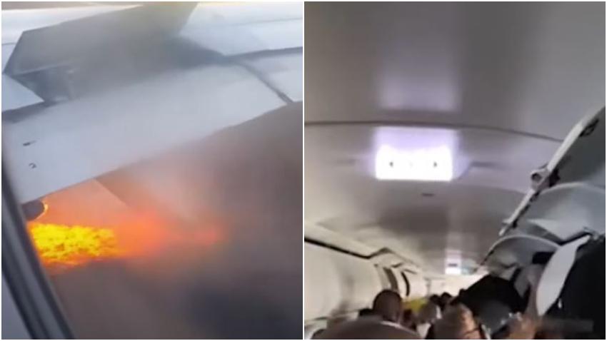 En imágenes el pánico vivido por los pasajeros en avión de Spirit Airlines con destino a Florida