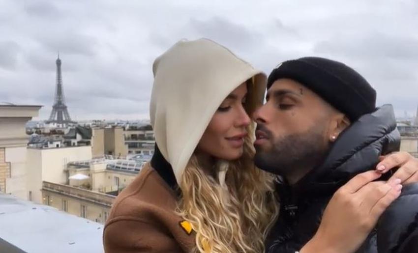 Nicky Jam junto a su novia Aleska Génesis comparten en redes sociales su paseo por París