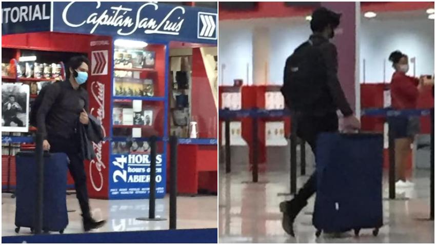 Vocero de la dictadura en Cuba publica fotos supuestamente de Yunior García saliendo de Cuba en el aeropuerto de La Habana