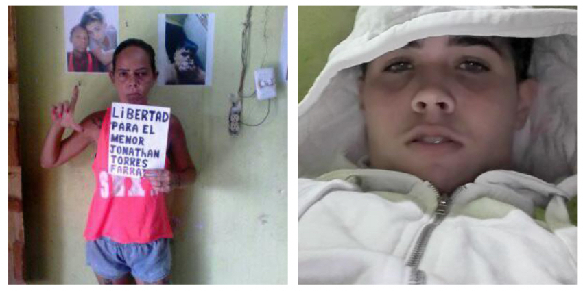 Madre de menor de edad preso desde el 11J inicia una huelga de hambre hasta que su hijo sea liberado por el régimen