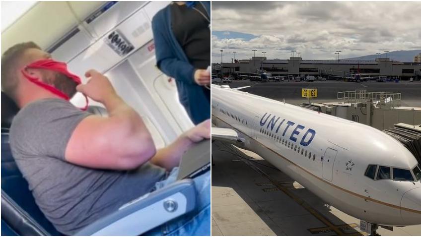 Expulsan a un hombre de un vuelo de United en el Sur de la Florida por usar ropa interior de mujer como máscara