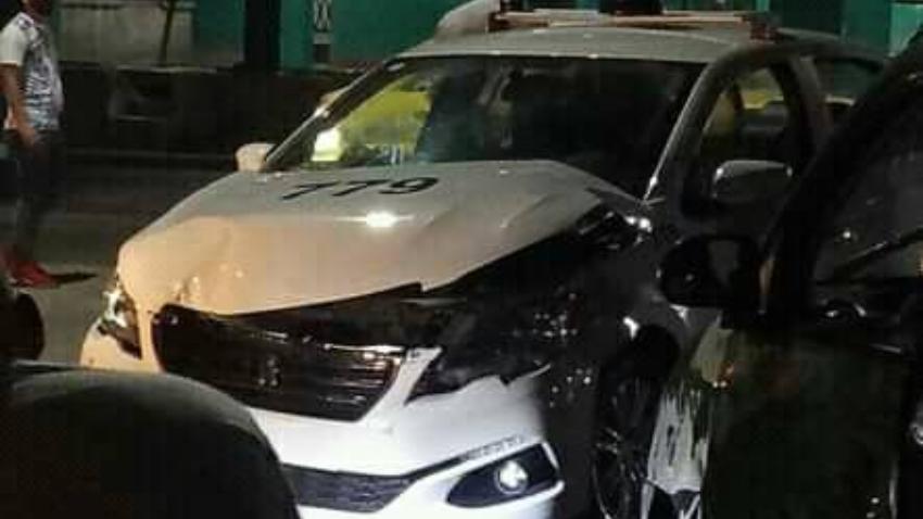 Accidente de tránsito en La Habana ocasionado por dos vehículos, uno de ellos pertenece a la patrulla de la Policía