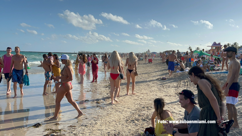 Lleno total en Miami Beach el primer día del año