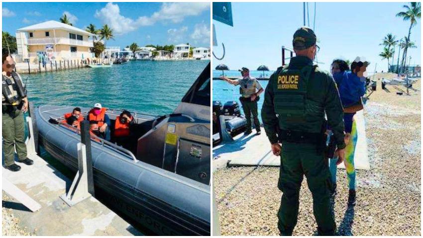 Patrulla Fronteriza detiene a 15 cubanos tras tocar tierra en los Cayos de la Florida