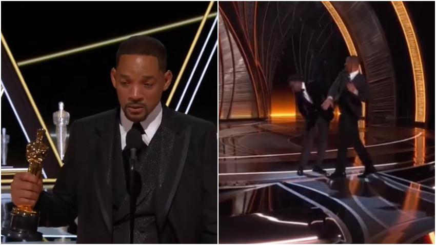 Actor estadounidense Will Smith gana un Oscar al mejor actor tras golpear en la cara al humorista Chris Rock