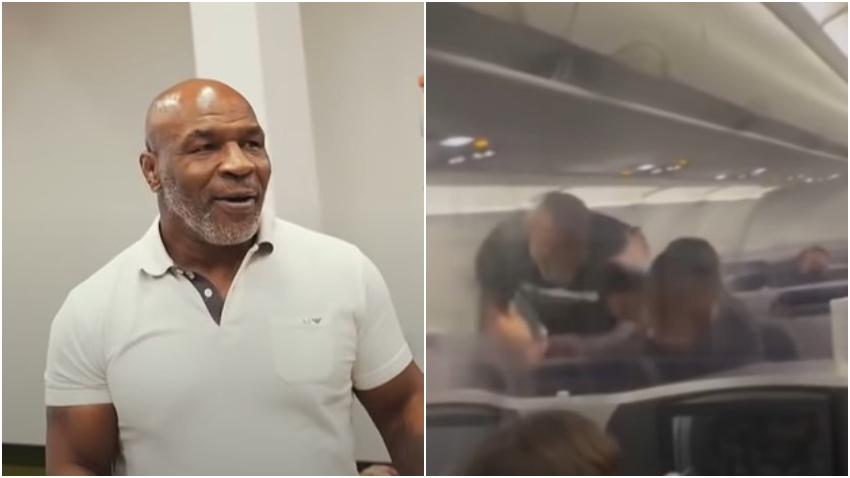 Ex boxeador Mike Tyson captado en camara golpeando a una persona en un avión rumbo al Sur de la Florida