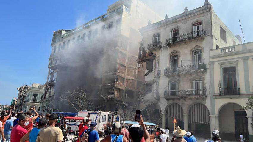 Una fuga de gas provocó la explosión en el hotel Saratoga en La Habana