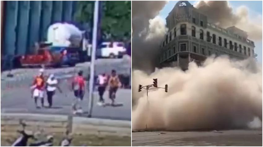 En cámara el momento exacto de la explosión en el hotel Saratoga en La Habana
