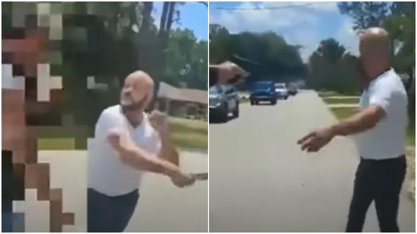 Hombre en Florida armado con un cuchillo termina arrestado después de que motociclista con una pistola "le quitara la guapería"