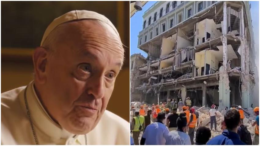 Papa Francisco pide por las víctimas del siniestro en el Hotel Saratoga