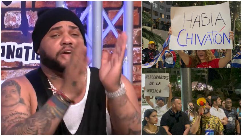 Reguetonero cubano El Taiger llama a Miami una mafia por la protesta por su concierto