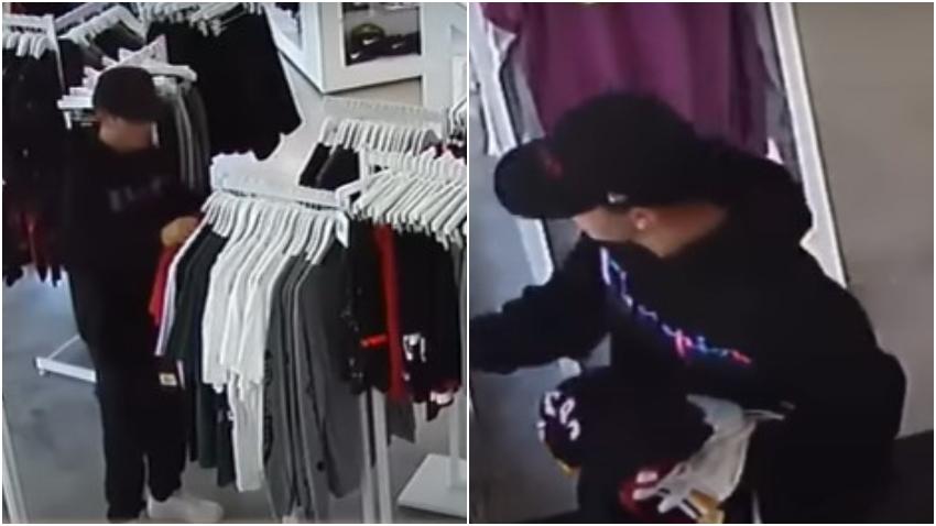 Queda grabado un hombre que sale riendo muy calmado después de robar en una tienda de Deportes en Miami