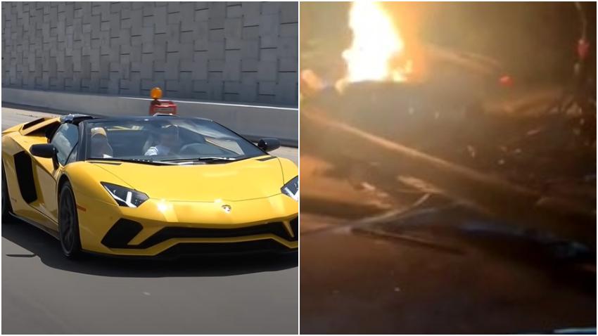 Conductor muere en Miami tras aparatoso accidente en su Lamborghini