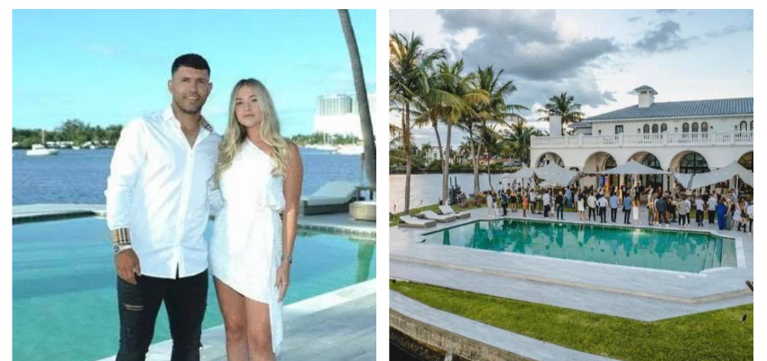 De ensueño la nueva propiedad del “Kun” Agüero en Miami, una lujosa mansión por la que pagó 15 millones