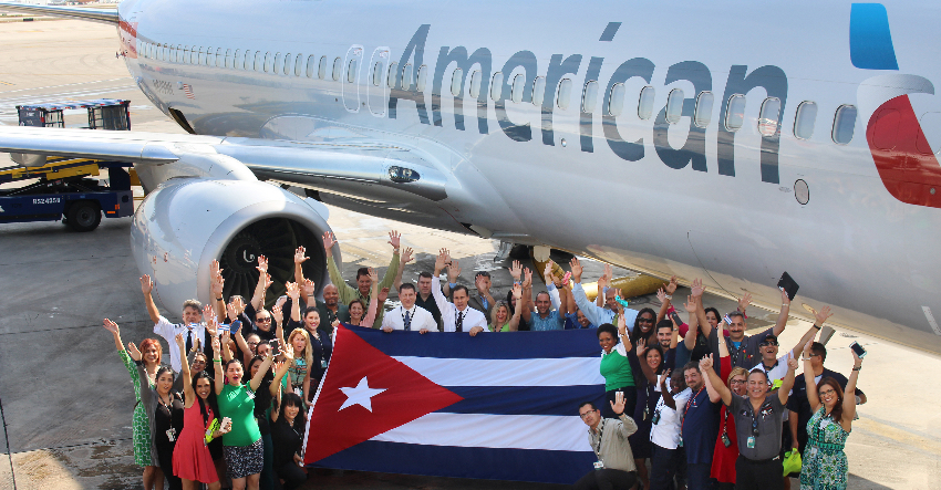 American Airlines busca reanudar cuanto antes más vuelos semanales a Cuba