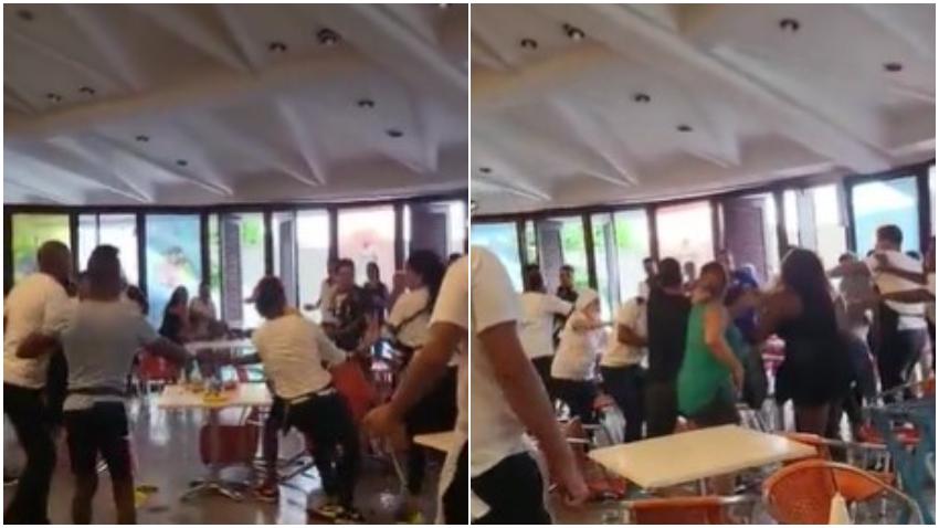 En cámara fuerte pelea entre clientes y camareros en la popular heladería Coppelia, en La Habana