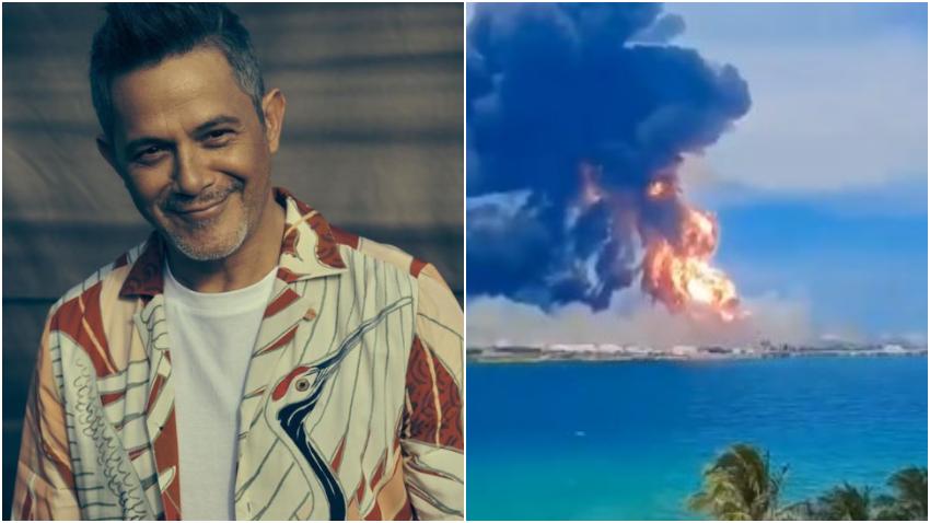 El cantautor español Alejandro Sanz se solidariza con el pueblo de Matanzas ante el incendio de grandes proporciones en la Base de Supertanqueros