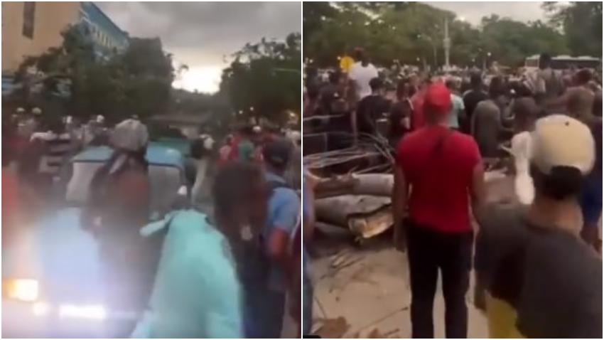 Tres heridos tras caerse dos árboles en el Parque de la Fraternidad en La Habana