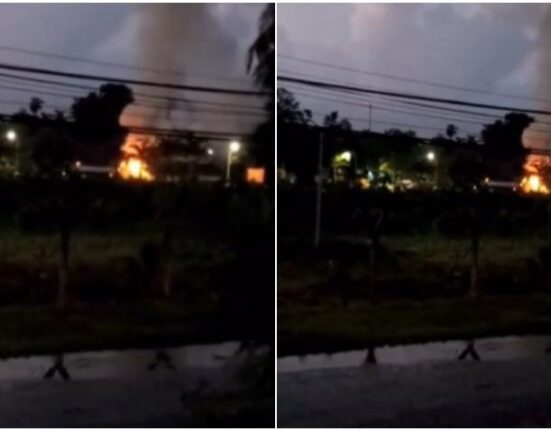 Comparten en redes sociales un video que muestra incendio en ranchón militar de La Habana