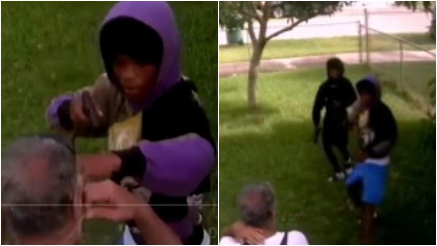 Dos jóvenes asaltan a un hombre a la salida de su casa en Miami-Dade para robarle una cadena