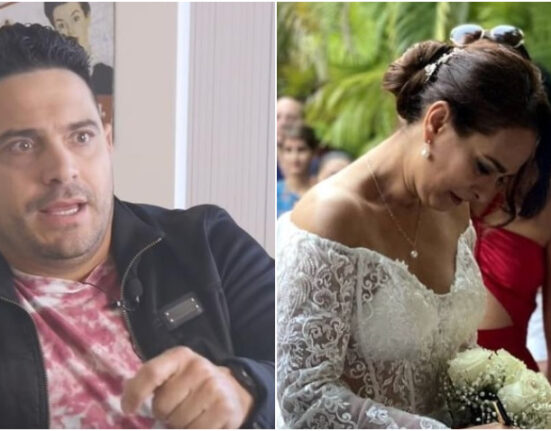 Actor cubano Mijaíl Mulkay felicita a su expareja Jacqueline Arenal por su boda
