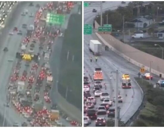 Hombre trata de cruzar a pie la I-95 en Miami y termina atropellado