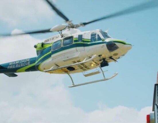 Fuerte accidente en el Palmetto en Miami; se llevan a un herido en helicóptero